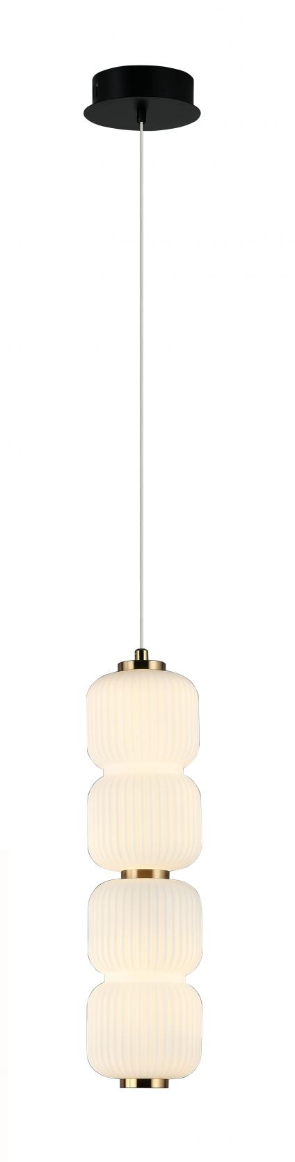 Люстра MDM-8326/2 W BK черный 12W LED 3000K d98 h1380, HAO24